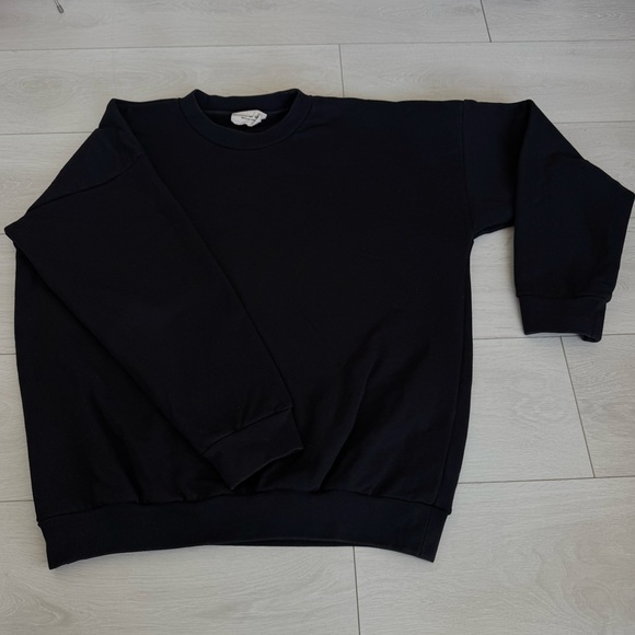 Fear of God Essentials Crewneck Sweatshirt Black Men’s Heavy Gage - Picture 2 of 11